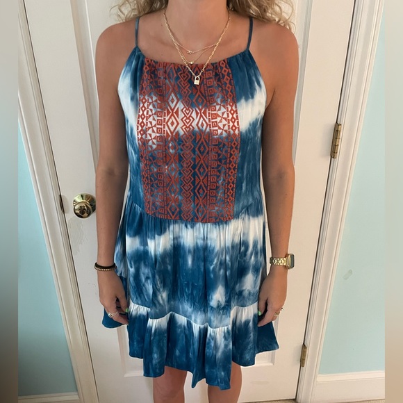 Tie Dye Mini Dress (XS) - Picture 1 of 4